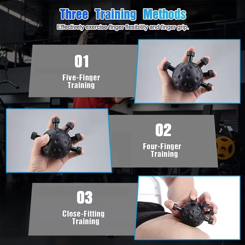 Five-Finger Trainer with Grip Ball,Finger Rehabilitation Device,Hand Strength Training, Wrist Gripper, Portable Finger Exerciser